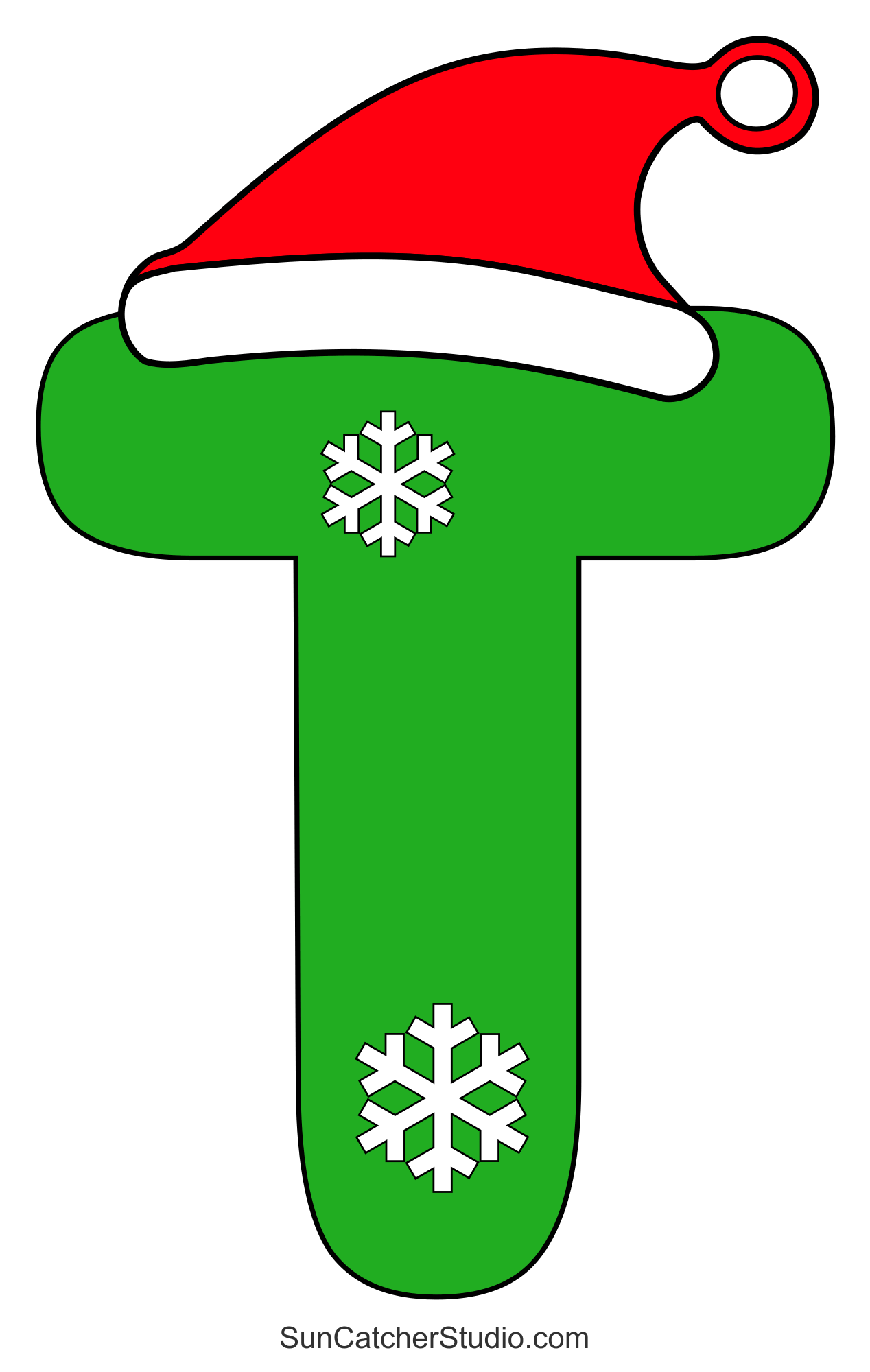 christmas font (printable alphabet letters & clipart) – free